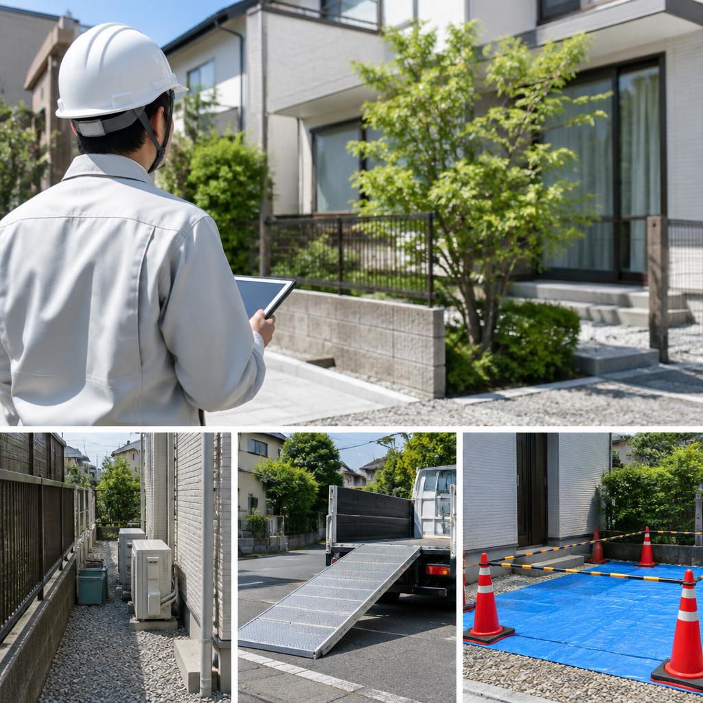 安全を最優先に。周囲への配慮を重ねて作業します