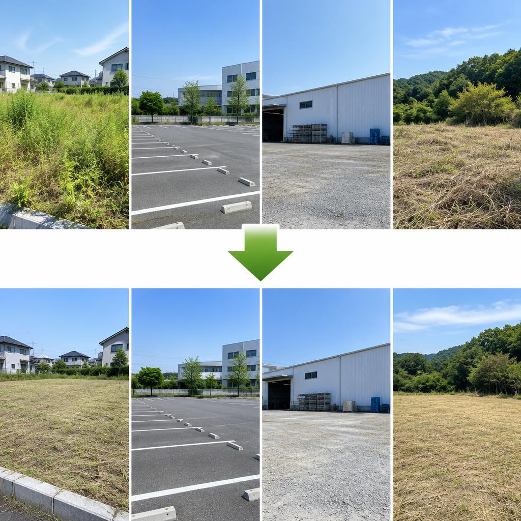 空き地から事業所まで、さまざまな敷地に対応
