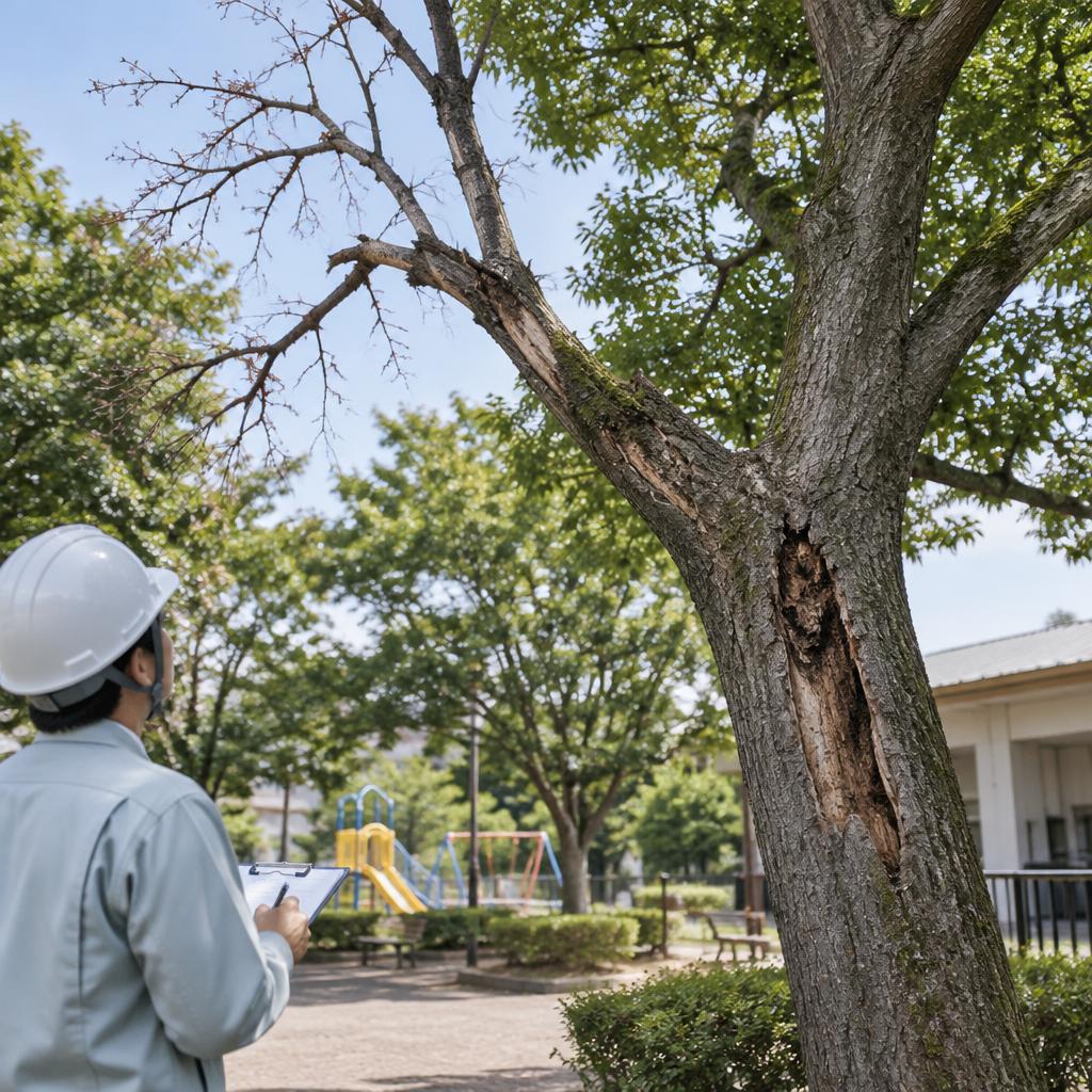 見逃さない、危険木のサイン。早めの確認が事故を防ぐ