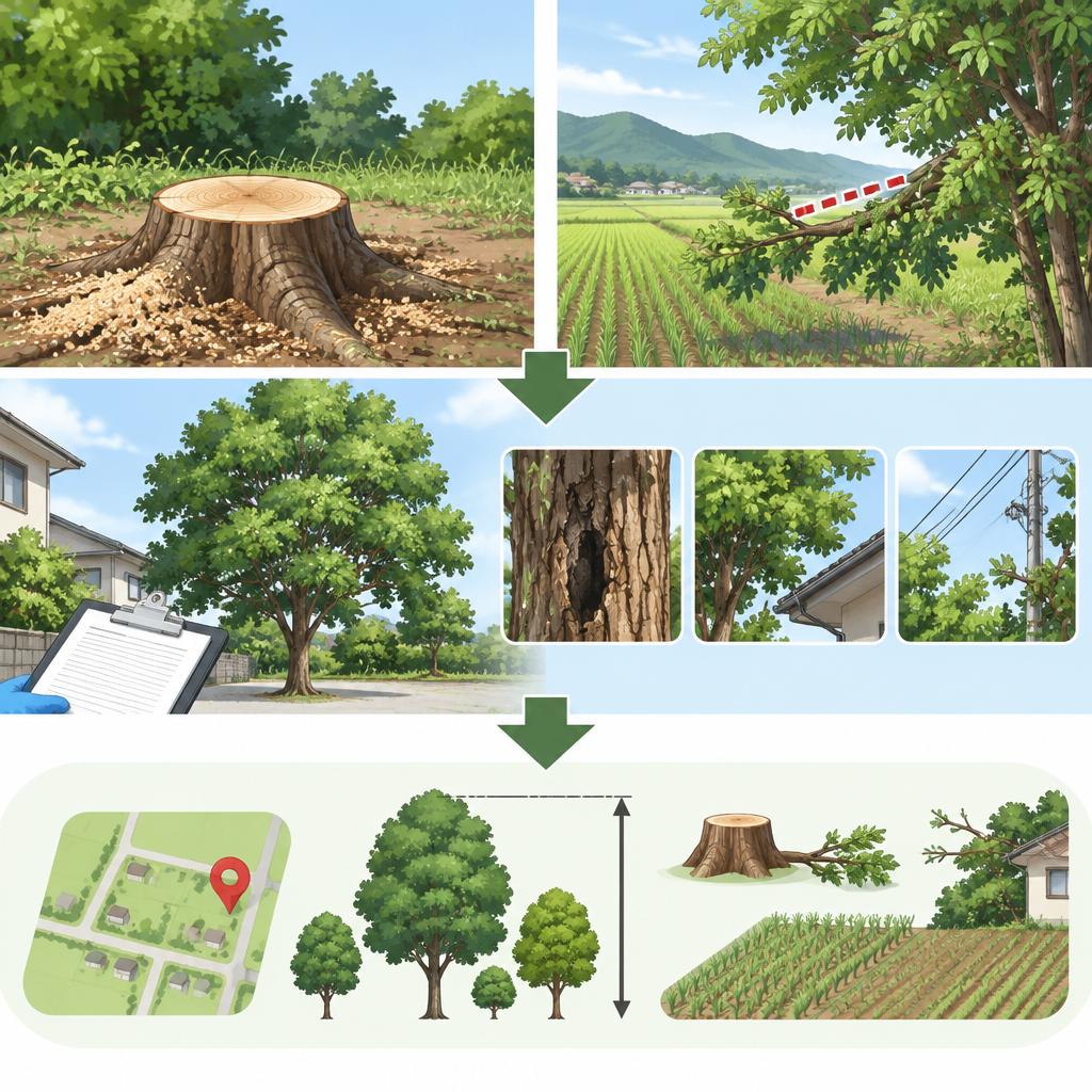 伐採も枝払いも。農地のお困りごとに合わせて対応
