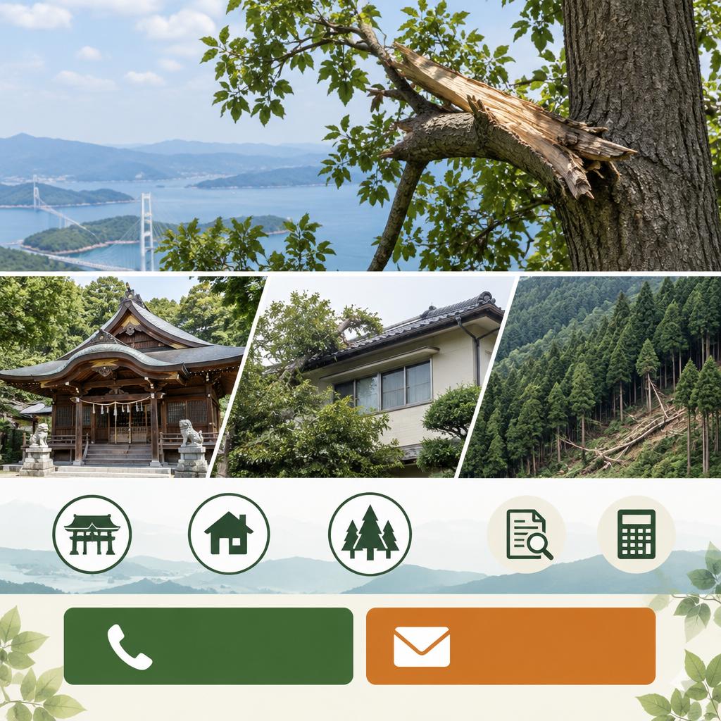 危険な枝や掛かり木が気になったら、まずはご相談ください